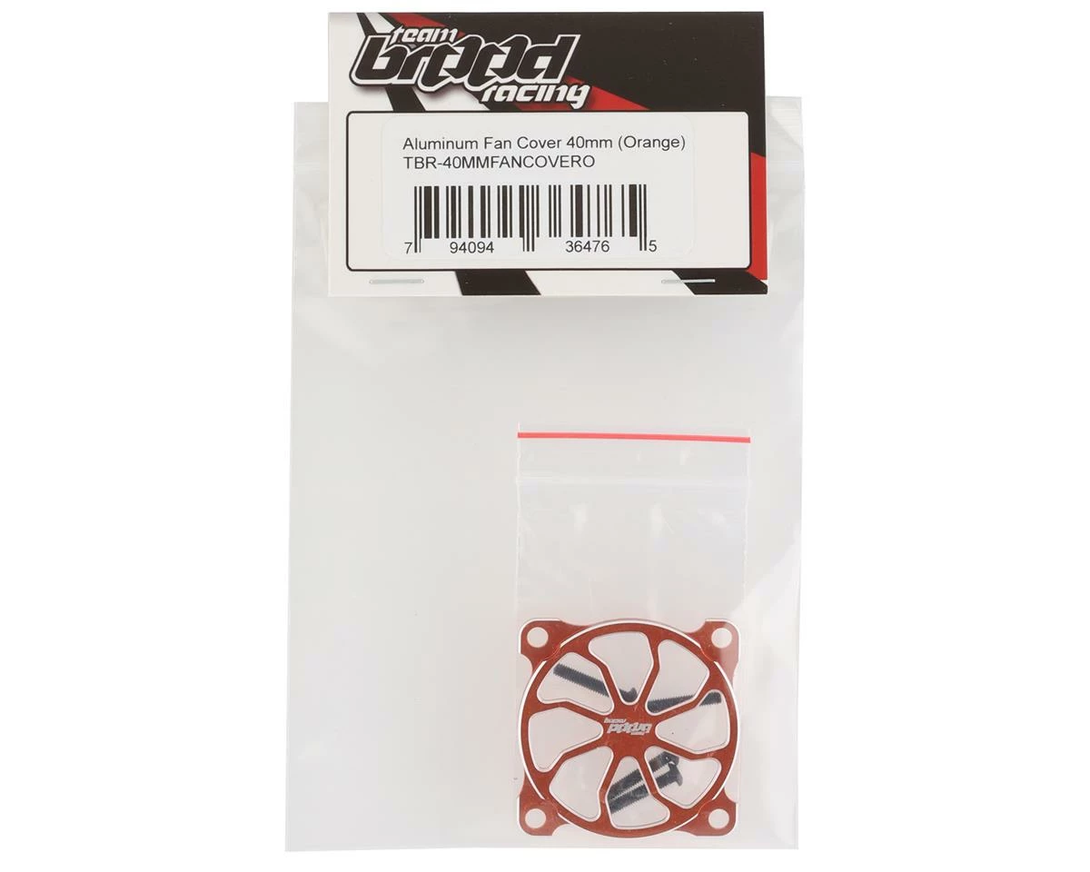 Team Brood 40mm Aluminum Fan Cover (Orange) - Image 2