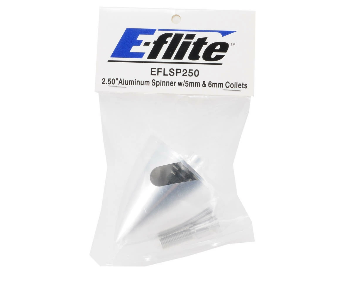E-Flite 2.50" Aluminum Spinner W/5mm & 6mm Collets - Image 2