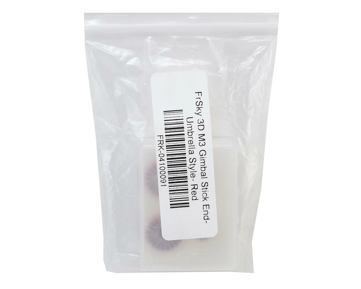 FrSky Umbrella Style 3D M3 Gimbal Stick End (Red) - Image 2