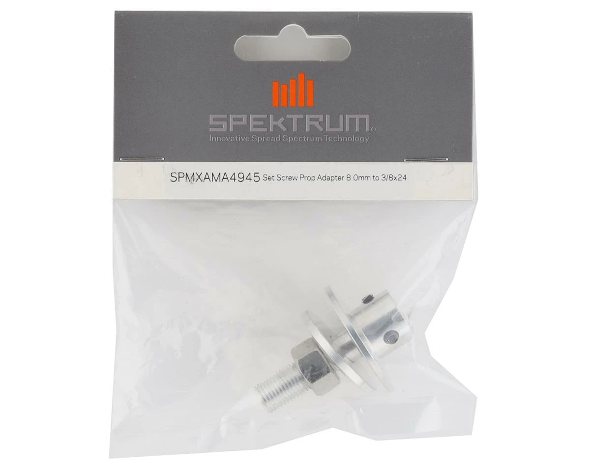 Spektrum RC 8mm Set Screw Prop Adapter (3/8x24 Prop Shaft) - Image 2