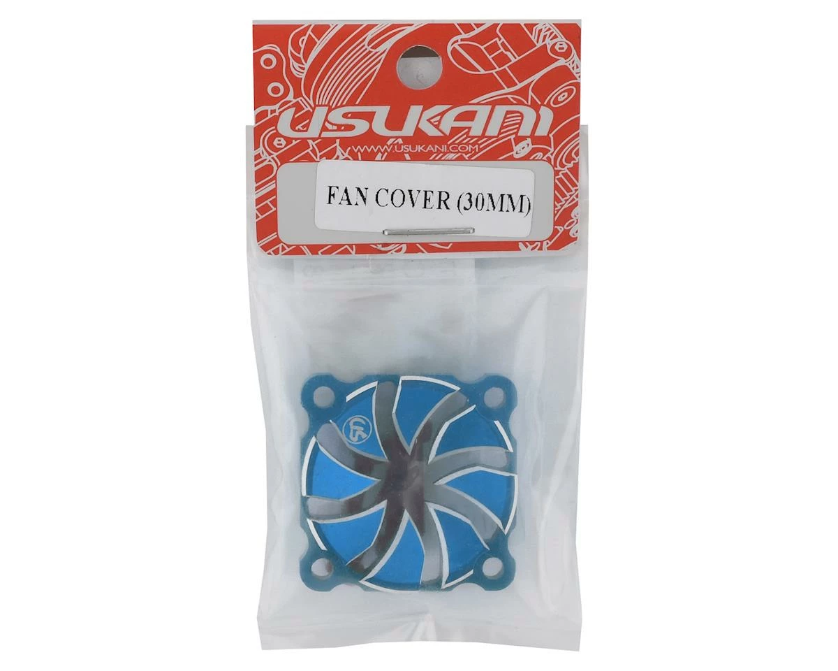 Usukani Aluminum Dissilent Fan Cover (Yokomo Blue) (30mm) - Image 2